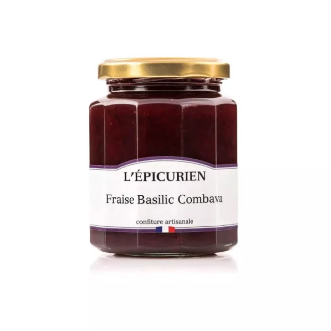 Confiture Fraise basilic combava 12x125g