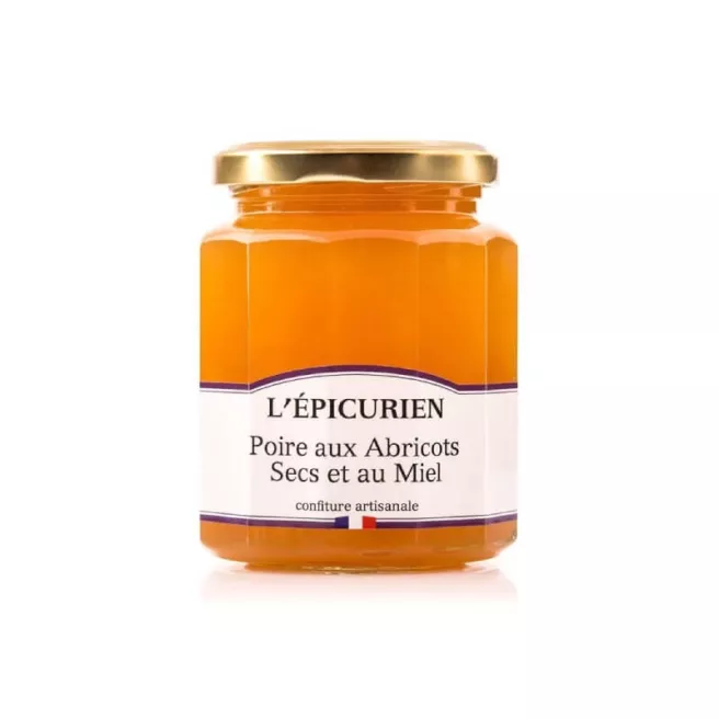 Confiture poire aux abricots secs et miel 6x330g ou 12x125g
