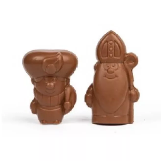 Mini Saint Nicolas et Père Fouettard 10cm 30p