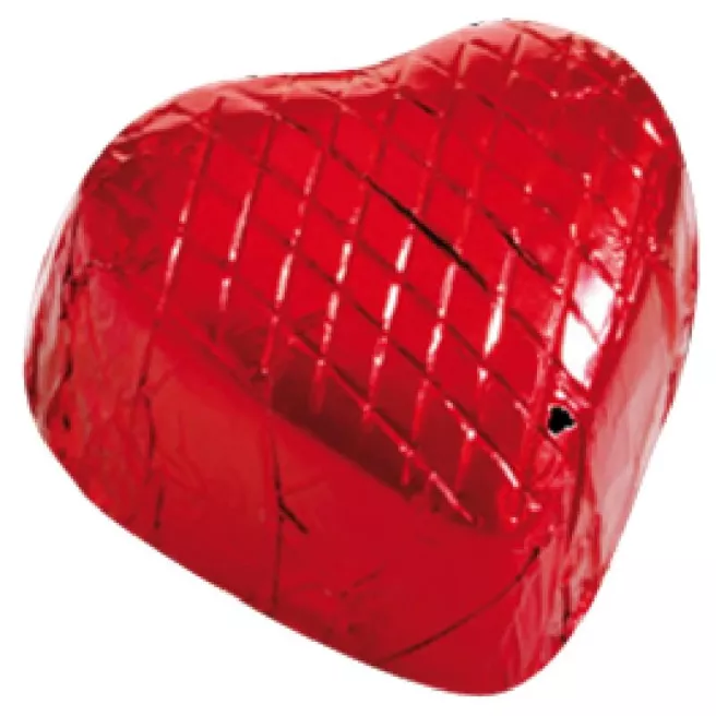 Cœur emballé rouge