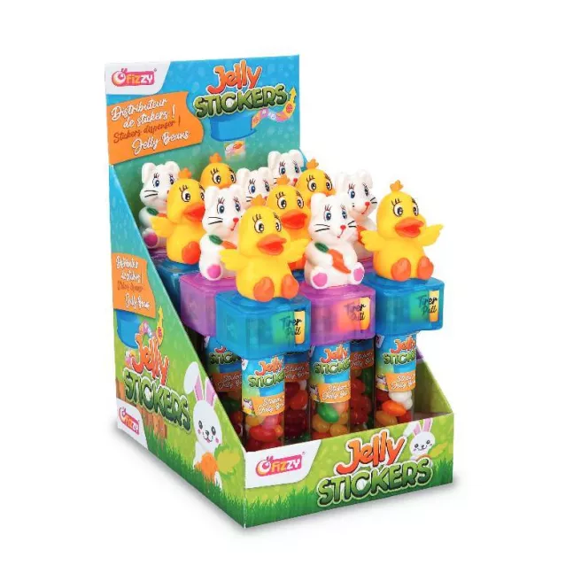 Jelly stickers de Pâques display 12p