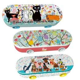 Boites à crayons en métal + 60g palets bretons 