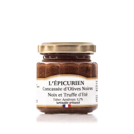 Concassée d’Olives Noires, noix et Truffes d’Eté 12x100g Concassée d’Olives Noires, noix et Truffes d’Eté 12x100g