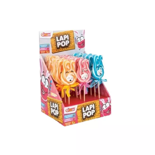 Lapipop sucettes sucre cuit display 18p