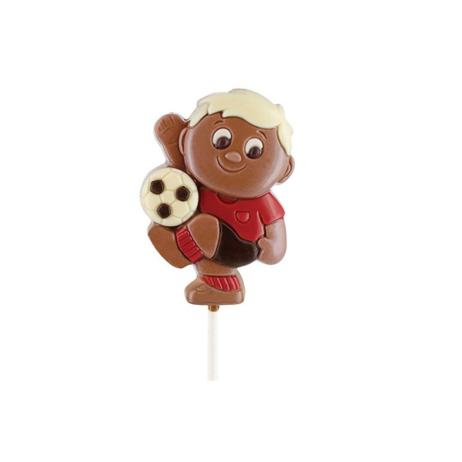 Sucettes chocolat footballeur Vincent 24p