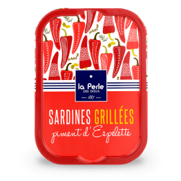 Sardines grillées au piment d’Espelette 15x115g Sardines grillées au piment d’Espelette 15x115g