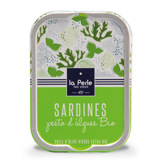 Sardines au pesto d’algues Bio 15x115g