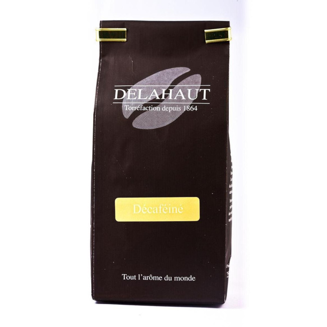 Café décaféiné grains Delahaut 1×1 kg