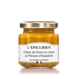 Crème de poivrons jaunes au piment d’Espelette 12x100g Crème de poivrons jaunes au piment d’Espelette 12x100g